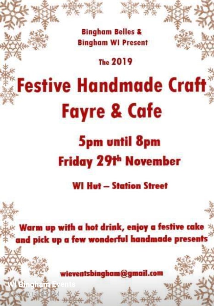 Not long now 🎄🎅 #Bingham #ChristmasFair