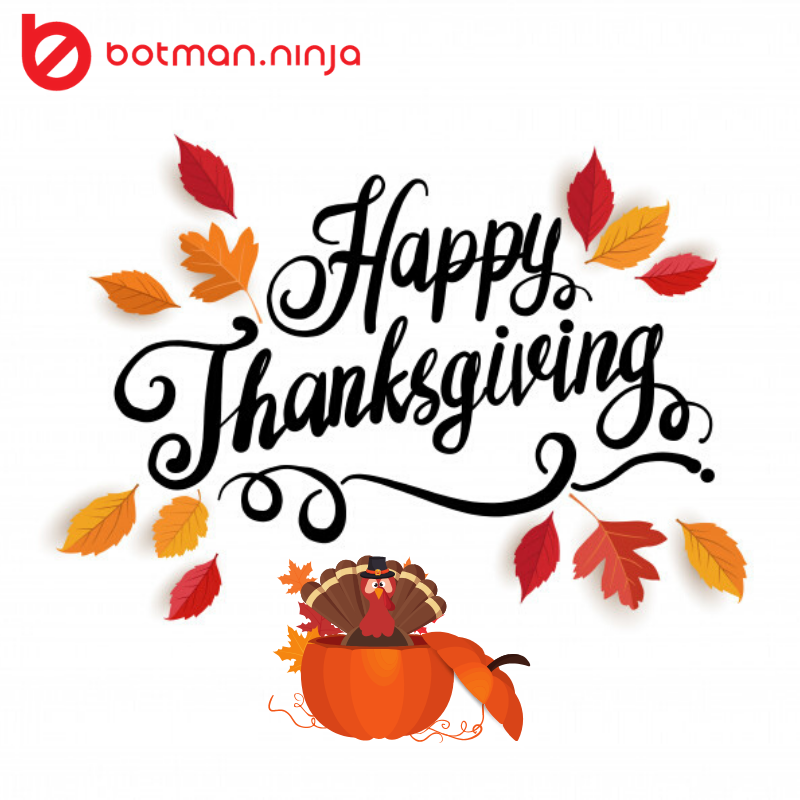Ninjabotman's tweet photo. A big #thanksgivingclapback to all who supported #Botman 🦃
#HappyThanksgivingDay #adfraud #brandsafety #clickspam #domainspoofing #fraudalert #adfraudprevention #ppc https://t.co/nFwa2zxH5C