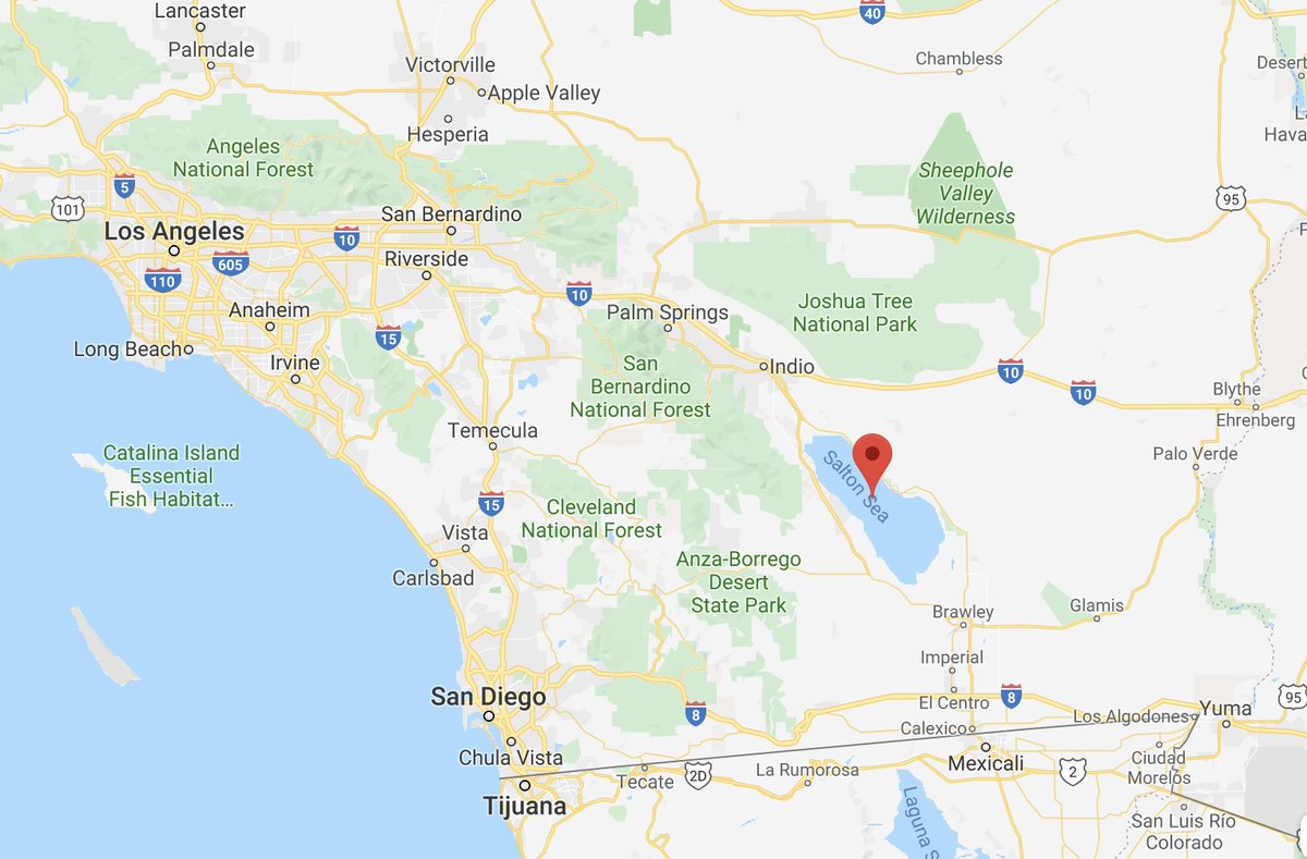 SWATWritersRoom's tweet photo. #swatfacts: The Salton Sea is California’s largest lake. It is also the third largest saline lake in the nation https://t.co/5cwKZyruYF