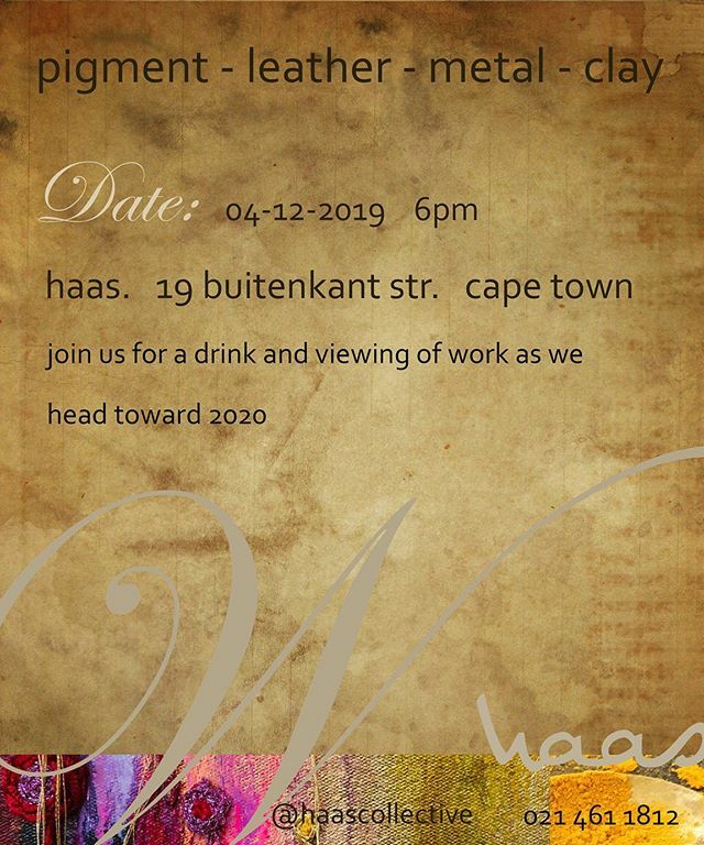 Join us for a drink at this group showing of works on Wednesday 4th... #ceramic #clay #pigment #paint #art #leather #metal #jewellery #jewelry