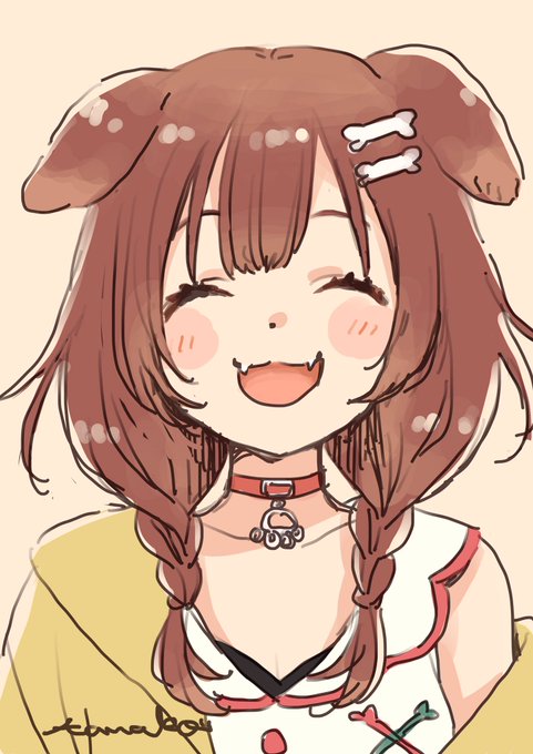 「三つ編み 犬耳」のTwitter画像/イラスト(古い順)