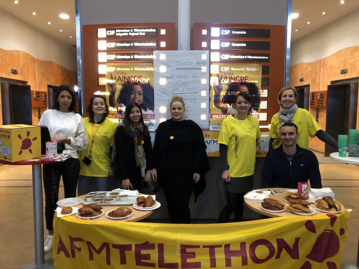 Stand Téléthon au M+M #EDF#DTEO#oncartonne#vaincrelamaladie