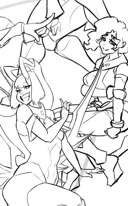 Opening up requests for when my break starts. Mechs and female characters only, No OCs. Will only consider Twitter follower requests. This will close 12/14/19 11:59PM PST.  

Also here's a wip of my OCs 