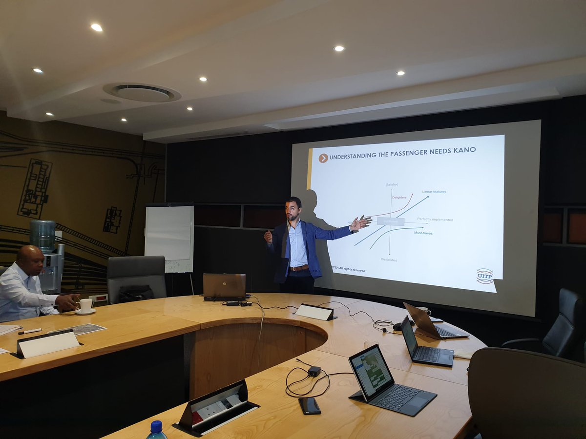 m_emre_kiran's tweet image. The #KANOanalysis is an efficient tool to monitor the passengers expectations from a public transport service. We are discussing the needs of riders in @UITPnews Training Programme in Johannesburg.