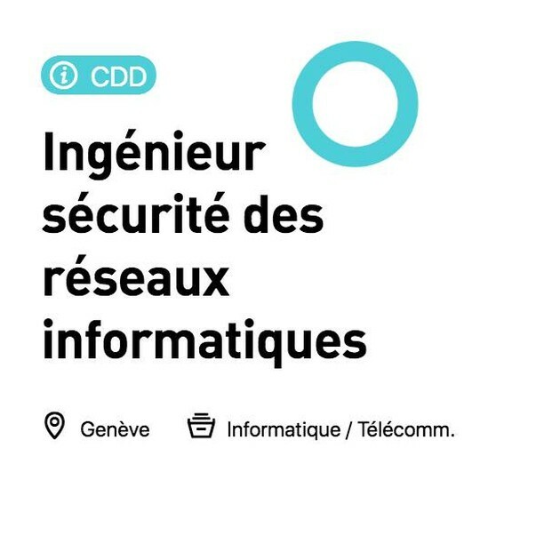 Ingénieur sécurité des réseaux informatiques

Pour plus d'infos sur le job rendez-vous 👉 sur [studhunt.ch]

#Ingénieur #sécurité #réseaux #informatiques ift.tt/2ORgnyl