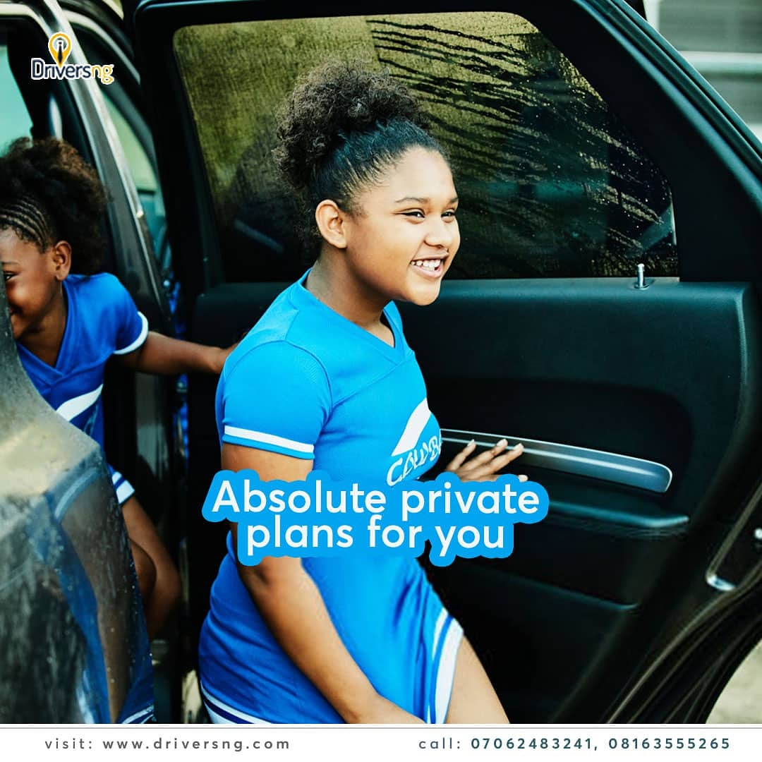 Driversng's tweet photo. We provide drivers for clients who have driving needs for family support, school runs support, elderly support, and even events support through our absolute private plans.
#ThursdayThoughts #drivingservice https://t.co/K7InLISN2Z