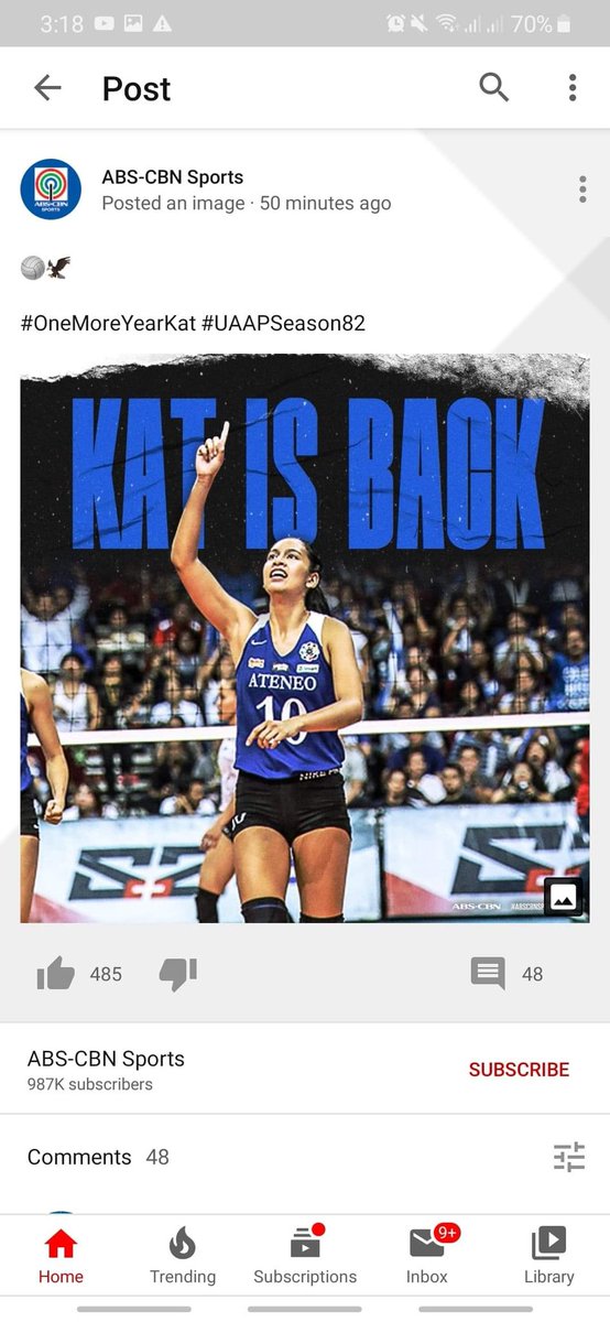 beamazingst's tweet photo. OMG!!! LEGIT???
#OneMoreYearKat #UAAPSeason82 https://t.co/iAboqylP1Q