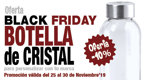 RGRegalosP's tweet photo. BLACK FRIDAY -10% de descuento en la BOTELLA DE CRISTAL de 500 ml para personalizar con la marca de tu empresa.Disponible en varios colores.
https://t.co/bXCXVkQxXs
#botellaspromocionales #botellaspersonalizadas #botellasreutilizables #regalosdeempresa https://t.co/jmOmzH9cFc