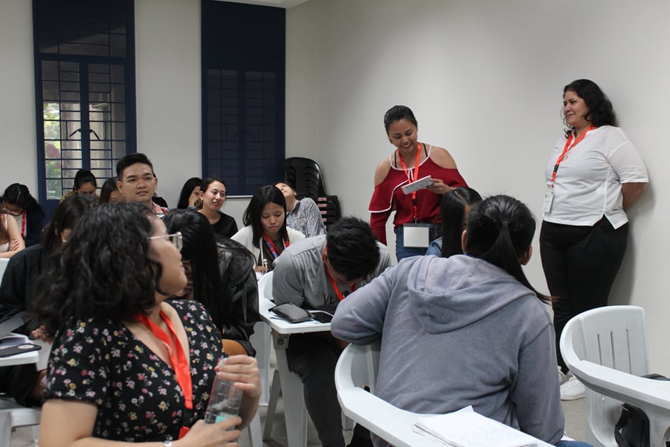 dzup1602's tweet photo. Prof. Jane Vinculado discusses Awareness and Self-Image in Creative Session: Voice Acting in #PCRC2019 https://t.co/X1MXq13wdy