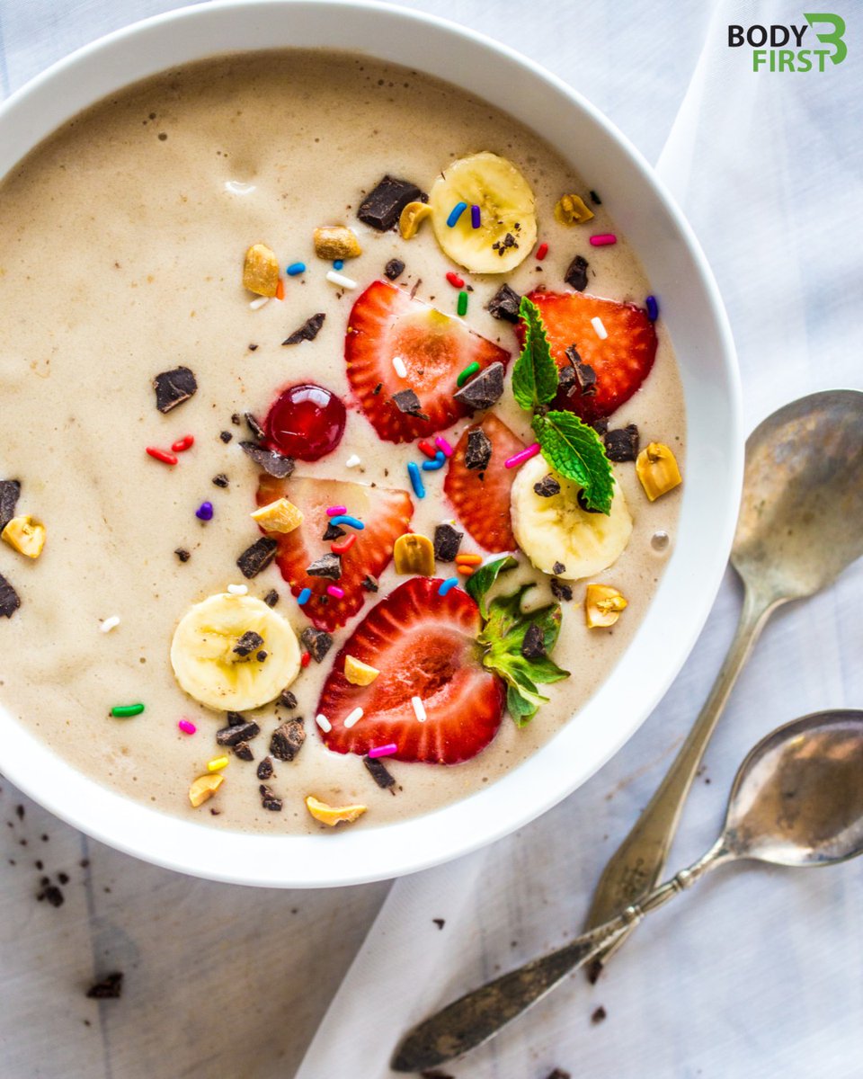 BodyFirstWellne's tweet photo. Chocolate protein shake with fresh fruits. Where else can can you find such an awesome combo of health and taste?

Buy Now - https://t.co/tQC3pte2mR

#ChoclateShake #ProteinShake #WheyProtein #Protein #ProHydrolase #Probiotics #Supplement #Fitness #Workout #gym #MyBodyFirst https://t.co/2g7gzE9Me8