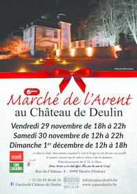 Ce week-end, nous serons au Marché de l'Avent au Château de Deulin, près de Hotton, pour présenter notre nouvelle publication "Vers Varsovie". Vous venez boire un vin chaud avec nous ?