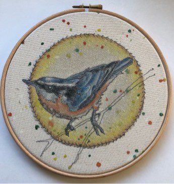 We also have Yvonne Pratt Textiles  with us on Sunday at the <a href="/Assembly_House/">Assembly House</a> bringing her delicate embroidery and textile design ❤️ 
#norwichmakersmarket #norwich #norwichevents #norwichwhatson #thissunday #designermakersmarket #norwichchristmasmarket