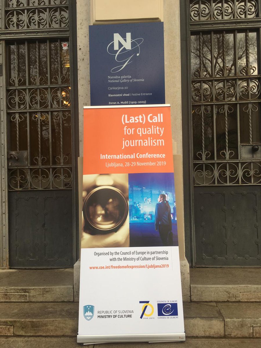 European Centre for Press and Media Freedom (@ecpmf) on Twitter photo Our legal advisor <a href="/fluturakusari/">Flutura Kusari</a> is in #Ljubljana Slovenia, attending the
(Last) Call for quality journalism conference #qualityjournalism2019 Our legal advisor <a href="/fluturakusari/">Flutura Kusari</a> is in #Ljubljana Slovenia, attending the
(Last) Call for quality journalism conference #qualityjournalism2019