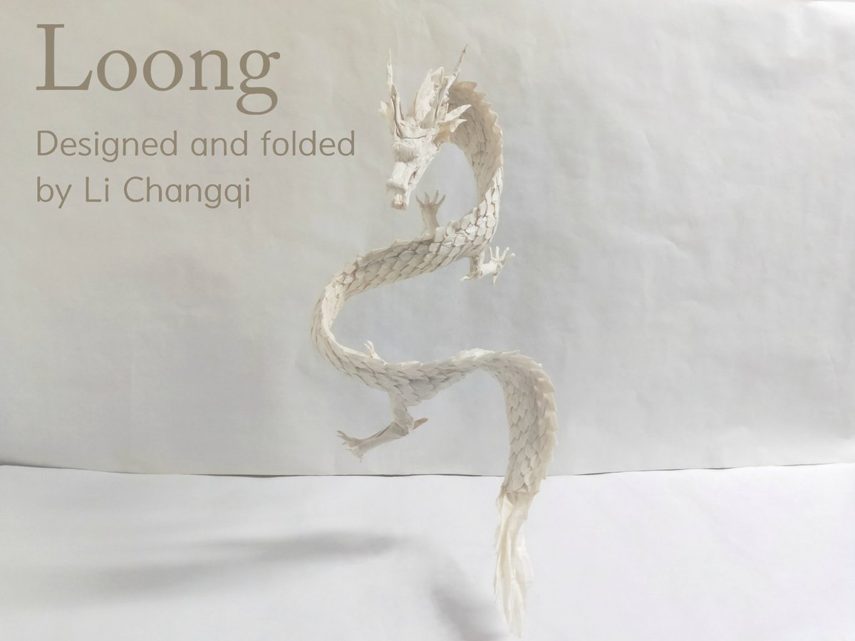 Li_Changqi's tweet photo. Loong 2.0
Designed by Li Changqi.
Folded from a sheet square of paper.
#Origami https://t.co/HpTWaR9Nji