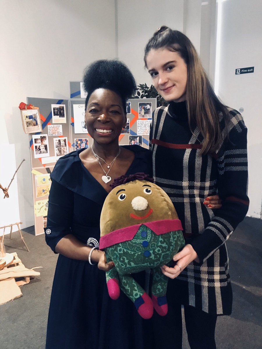 The only lady so far to give me goosebumps, make me laugh and cry in the same hour! An inspiring story and messaged that #childhoodlastsalifetime 
I hope I can bring the same love to children’s lives as you did for me yesterday♥️ @FloellaBenjamin