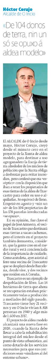concellodoincio's tweet photo. "Dos 104 donos de terra, nin un só se opuxo á aldea modelo", Héctor Corujo, alcalde do Concell do Incio na xornada 'Solucións intelixentes contra o despoboamento'.
#ElProgresodeLugo
#NextEducación
@josegonzalezCMR https://t.co/cBKCXOtVG7