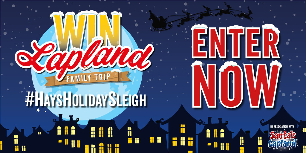 HaysTravel's tweet photo. ✨ #HaysHolidaySleigh is BACK! ✨

WIN some amazing prizes, including a trip to Lapland with 
@SantasLapland
 🎅

ENTER NOW by tweeting #HaysHolidaySleigh and if your hashtag hits a checkpoint, you'll win a festive prize! 🎁 T&amp;Cs apply. https://t.co/FATyek2JuH