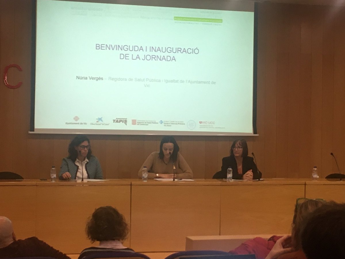 IIIJornada de Salut Comunitària de la ciutat de Vic, parlem de l’atenció comunitària a la gent gran.