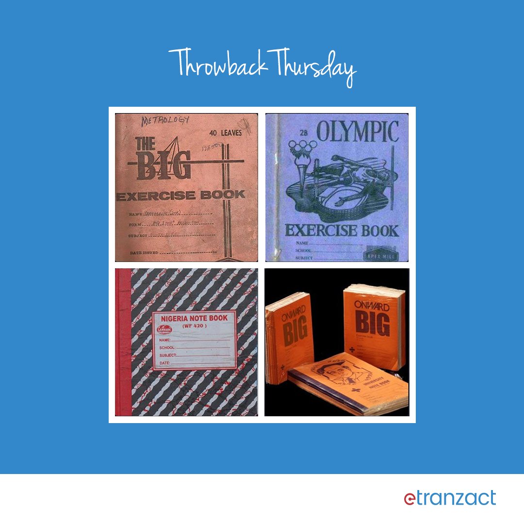 eTranzactPLC's tweet image. #ThrowbackThursday
Which was common in your school?

.
#issathrowback #exercisebook 
#thursday
#etranzactplc