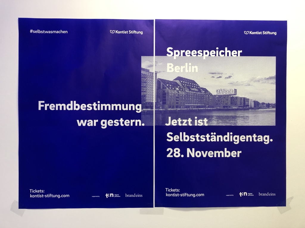 IWDsign's tweet photo. Hallo Berlin. Wir sind heute dabei beim #selbstwasmachen auf dem Selbstständigentag 2019 im Spreespeicher. Let‘s talk… make. Ihr wisst schon. https://t.co/lHIpIZVH5E