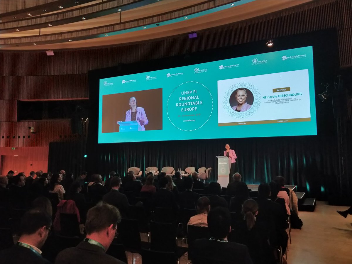 "I am covinced that if we all work together, and hard enough, we can not only be actors of change, but can change the climate crisis into opportunities" @DieschbourgC , Luxembourg Minister of Environment, Climate and Sustainable Development at the #RRT2019 #BSFLux2019