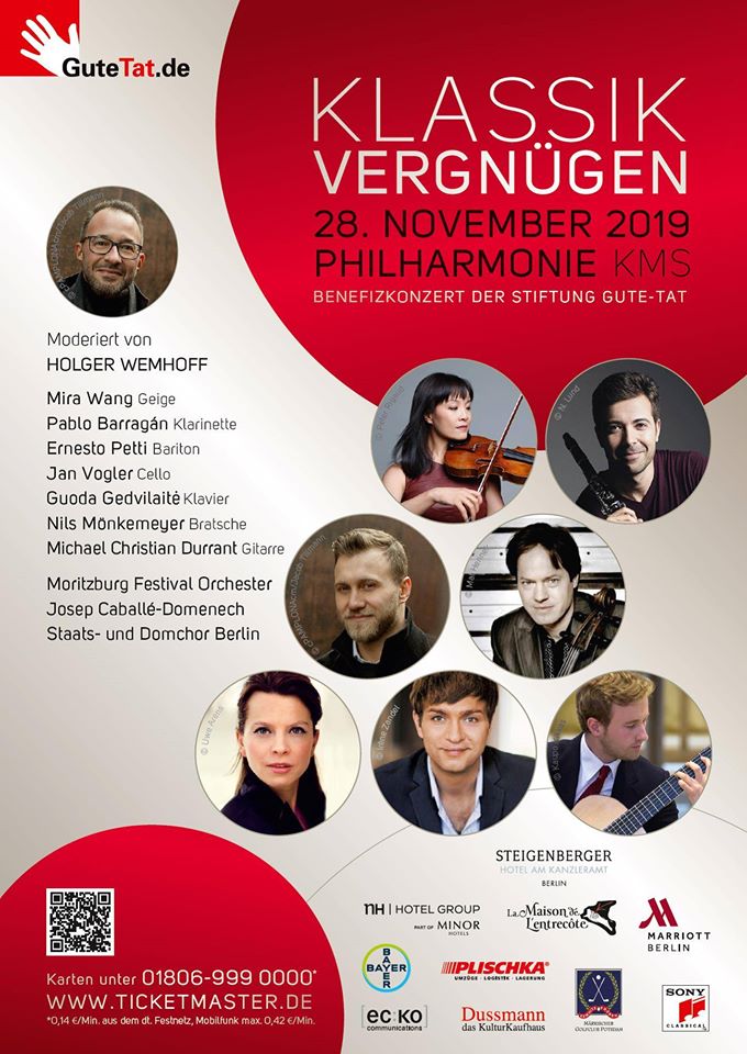 Das heutige #Benefizkonzert der <a href="/GuteTat_Berlin_/">Stiftung Gute-Tat.de</a> feiert 2019 sein 10jähriges Jubiläum. Hochkarätige Stars garantieren dem Publikum einen unvergesslichen Abend und unterstützen dabei gemeinsam die wertvolle Arbeit dieser gemeinnützigen Institution. bit.ly/37Ds8B0