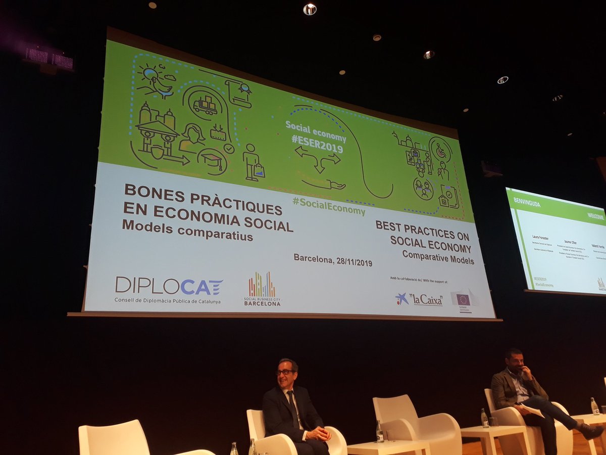 Iniciem la jornada de Bones Pràctiques en Economia Social. Models comparatius #SocialEconomy @SBCBarcelona @Diplocat