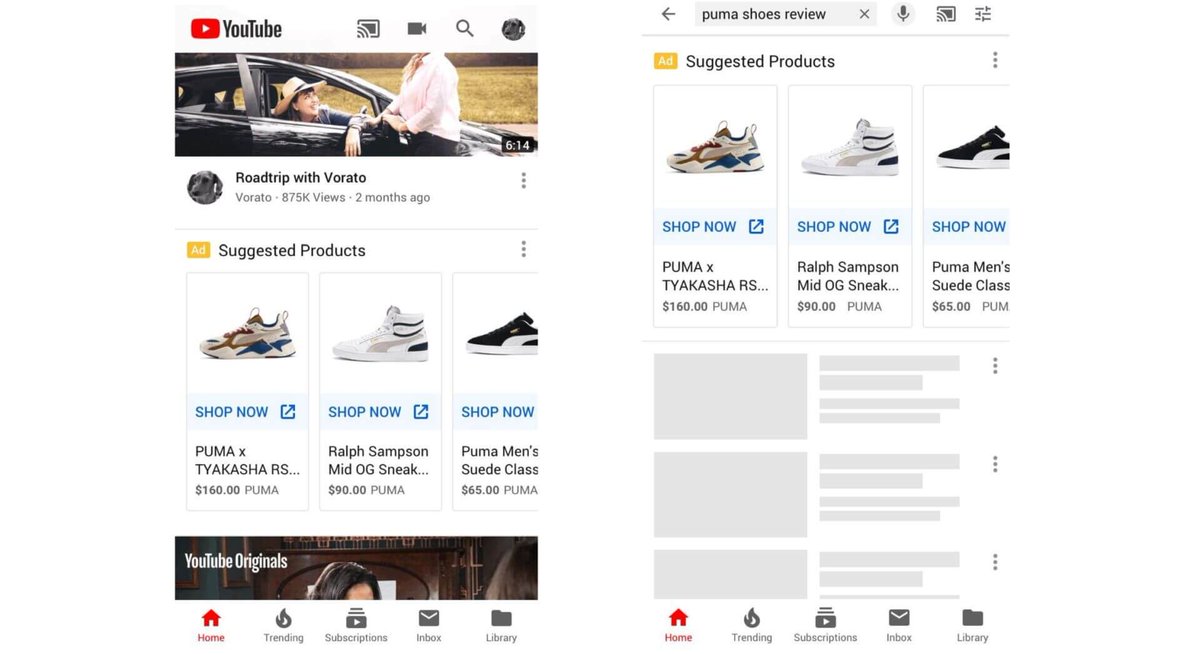 vivaconversion's tweet photo. Los #ShoppingAds pueden mostrarse ahora en el feed de #YouTube y en los resultados de búsqueda:  https://t.co/OL88IsnfH0 https://t.co/522YRDYJN9
