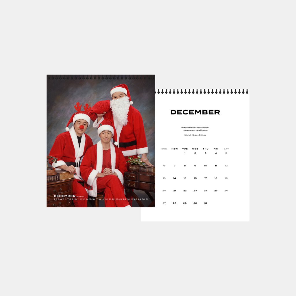 시즌그리팅의 새로운 패러다임: 에픽하이 2020 달력
⠀
The Dopest Season’s Greetings in K-pop History: Epik High 2020 Calendar

☑️ PRE-ORDER DATE & TIME
11/29(FRI) 12:00 PM ~ 12/6(FRI) 11:59 AM KST

🔗 epikhigh.com