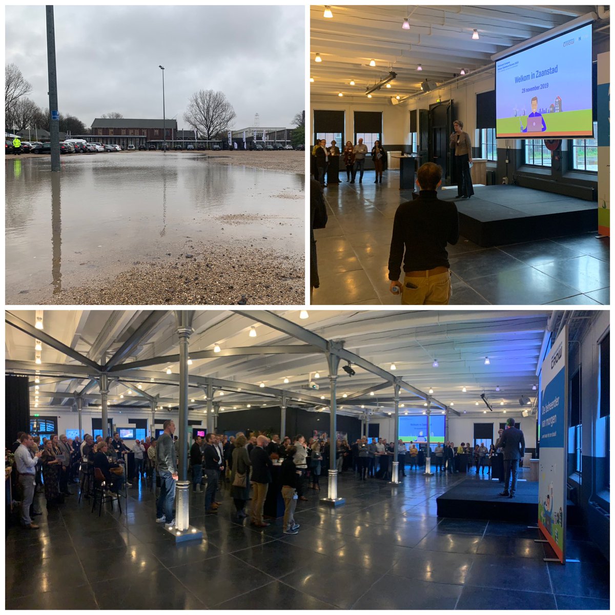 jmeindersma's tweet photo. Opening van #NCBOR, hét jaarlijkse congres (of beter nog: het jaarlijks feestje) van beherend Nederland. Georganiseerd door @CROW_InekeW en @harroverhoeven van @crow_nl.
Openingswoord door @PieterLitjens en @SlegersGerard
#Hembrugterrein #Zaanstad https://t.co/JOwO9guC3o