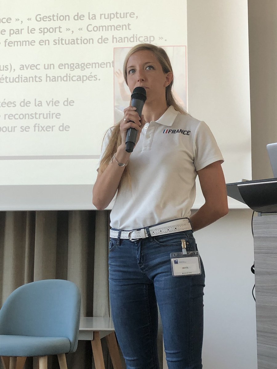 InformatiqueBP's tweet photo. Aujourd'hui ce sont nos collaborateurs de Toulouse qui auront la chance de découvrir la conférence handi-captivante de 🏅@GENESTManonTri 🏅Championne de France et du monde de para- triathlon et marraine du #DEFIMAGINE2024. Non le Handicap n'est pas une fatalité ! https://t.co/Ywi4vYLa3c