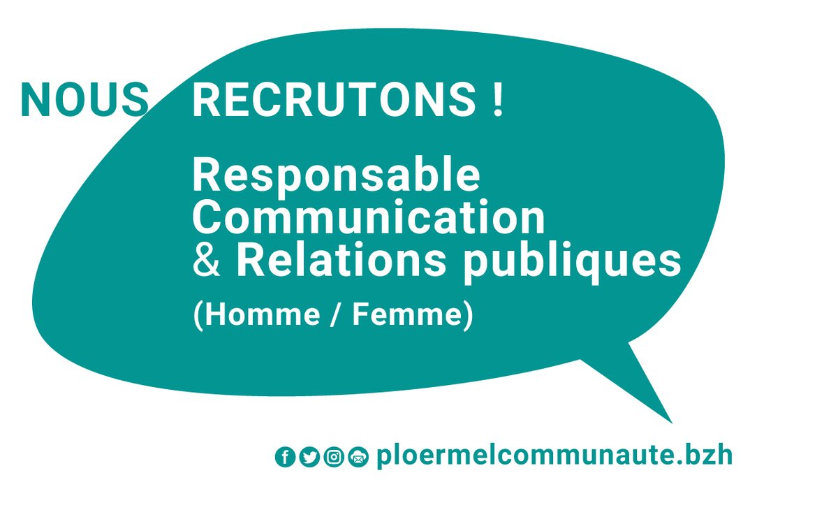 #recrutement Dynamique, polyvalent, efficace et curieux, si vous vous reconnaissez dans ce profil, n’attendez plus et rejoignez-nous🤝 ! #communication #job #emploi #morbihan #ploermel #Territorial
✅ bit.ly/Responsable-re…