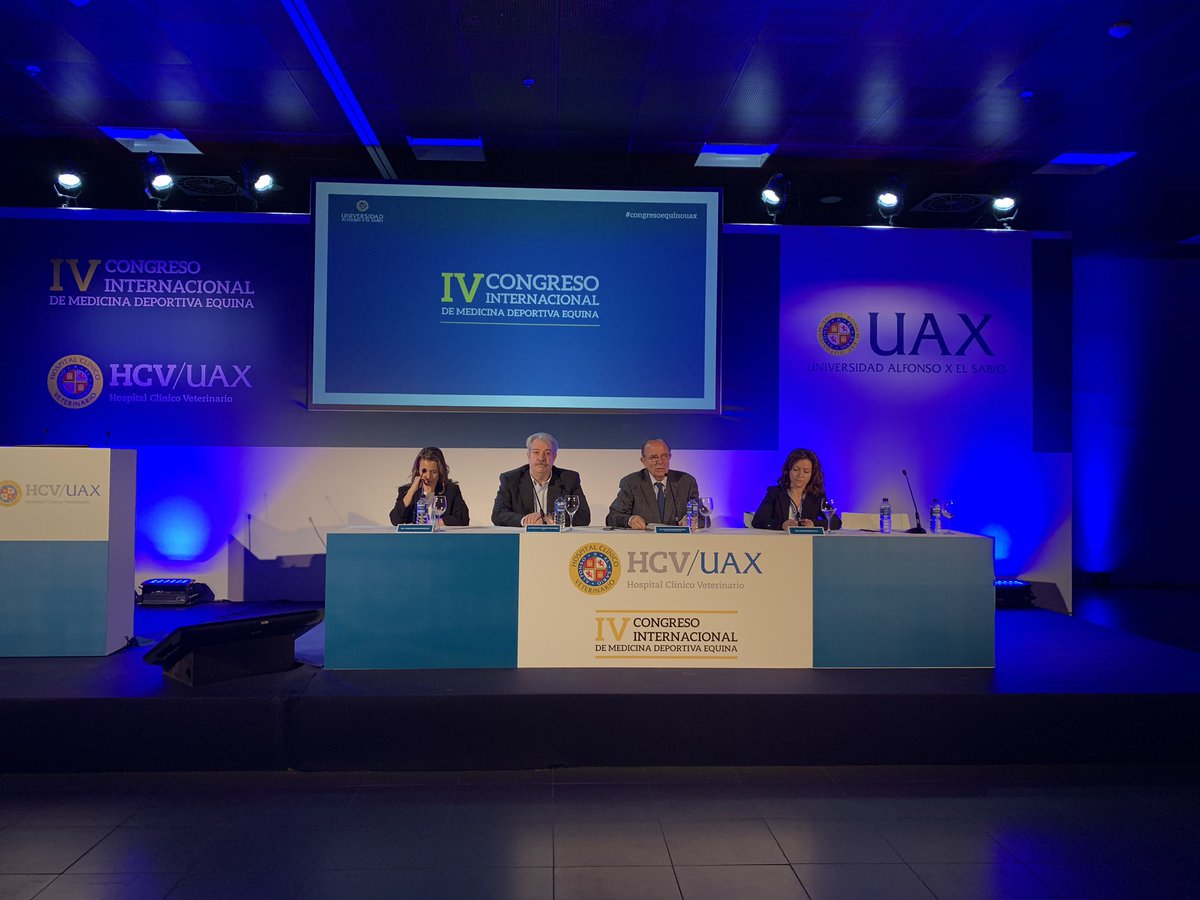 uaxuniversidad's tweet photo. ¡Arranca el IV Congreso Internacional de Medicina Deportiva Equina! En @feriademadrid @MadridHorseWeek Escuchamos al #RectorUAX D. José Domínguez de Posada 👇🏻 https://t.co/NptntDnzgZ