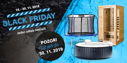 Víme, že Black Friday by měl být jen jeden. Ale také víme, že velké nákupy je potřeba trochu promyslet. Proto náš Black Friday trvá do 30. 11.! 💣💣💣 marimex.cz ;)