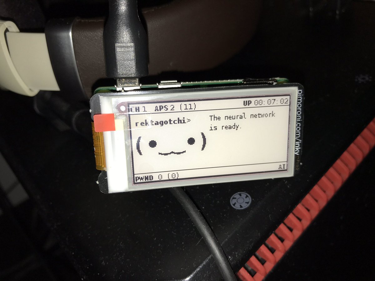 biltrichilocosm's tweet photo. @pwnagotchi finally! it was born! https://t.co/7CKdoVQQGa