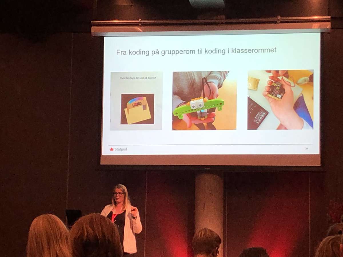MGahrsen's tweet photo. Knall foredrag av @MJ_Nordby om hvordan tilrettelegging med teknologi kan hjelpe barn med høyt fravær tilbake på skolen #settdagene2019 #inkludering #statped https://t.co/Fl7J7ddoAs