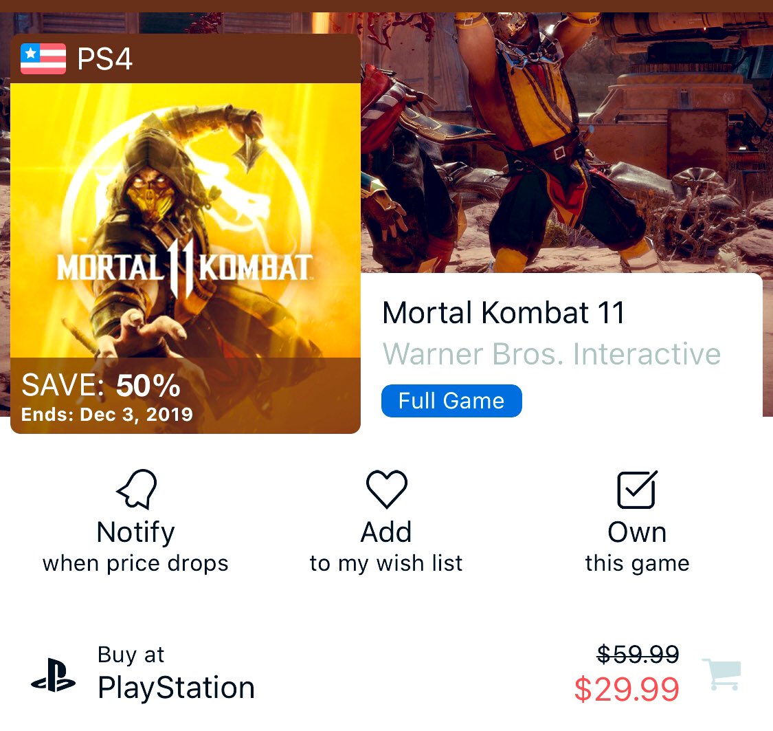 irlRYU's tweet photo. PSN Deals: The following Fighters are discounted on PSN, be sure to pick em up if you don’t own em already👌

#MK11: $29.99—Sale ends: 12/03

#GGxrd-Rev2: $11.99—Sale ends: 12/02

#DBFZ: $14.99—Sale ends: 12/03

#FantasyStrike: $19.79—Ends: 12/02

#FGdeals #PSNsale #BlackFriday https://t.co/RzArPhkGka