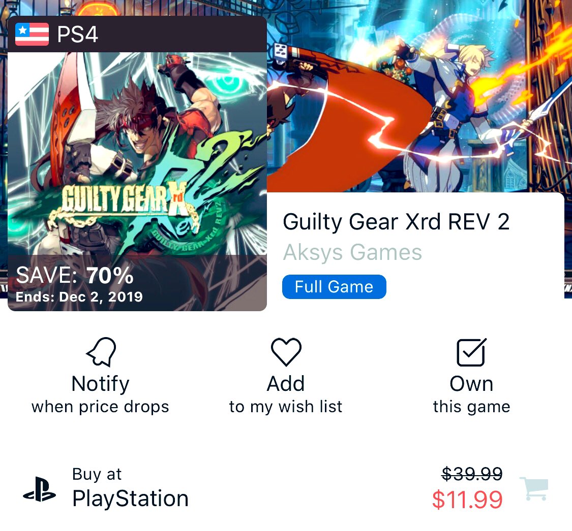 irlRYU's tweet photo. PSN Deals: The following Fighters are discounted on PSN, be sure to pick em up if you don’t own em already👌

#MK11: $29.99—Sale ends: 12/03

#GGxrd-Rev2: $11.99—Sale ends: 12/02

#DBFZ: $14.99—Sale ends: 12/03

#FantasyStrike: $19.79—Ends: 12/02

#FGdeals #PSNsale #BlackFriday https://t.co/RzArPhkGka
