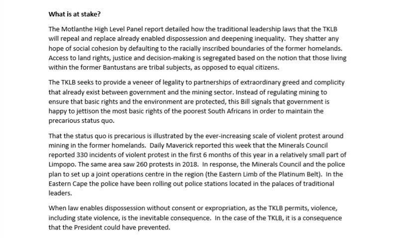 LarcUCT's tweet photo. LARC press release on the President's signing of the #TKLB into law - 4 parts. @RuralDemocracy @StopTheBills @LAMOSAONLINE @JohanLorenzen @LRC_SouthAfrica @TAmakhaya @HandsOffAmadiba @SonkeTogether @Mr_Mokgoroane @NelsonMandela @KnowledgebaseL @nombonisogasa @Tshisimani @PLAASuwc https://t.co/TkreI1Ogdt