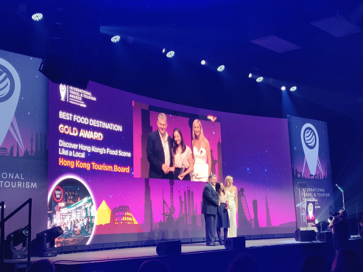 WorldFoodTravel's tweet photo. Did you know that our Executive Director Erik Wolf served on the judging panel for 2019 @WTM_London International Travel and Tourism Awards? The night of the awards he presented the "Best Food Destination" to @HongKongTourism
#ITTAS #WTMLDN #LondonTravelWeek https://t.co/yYAp0nEOKL