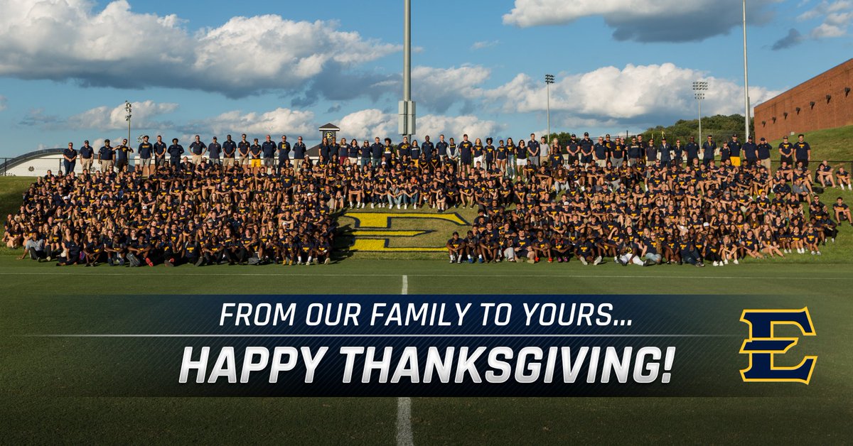 Wishing everyone a Happy Thanksgiving... Thank you for your support of ETSU Athletics! 

#ETSUTough