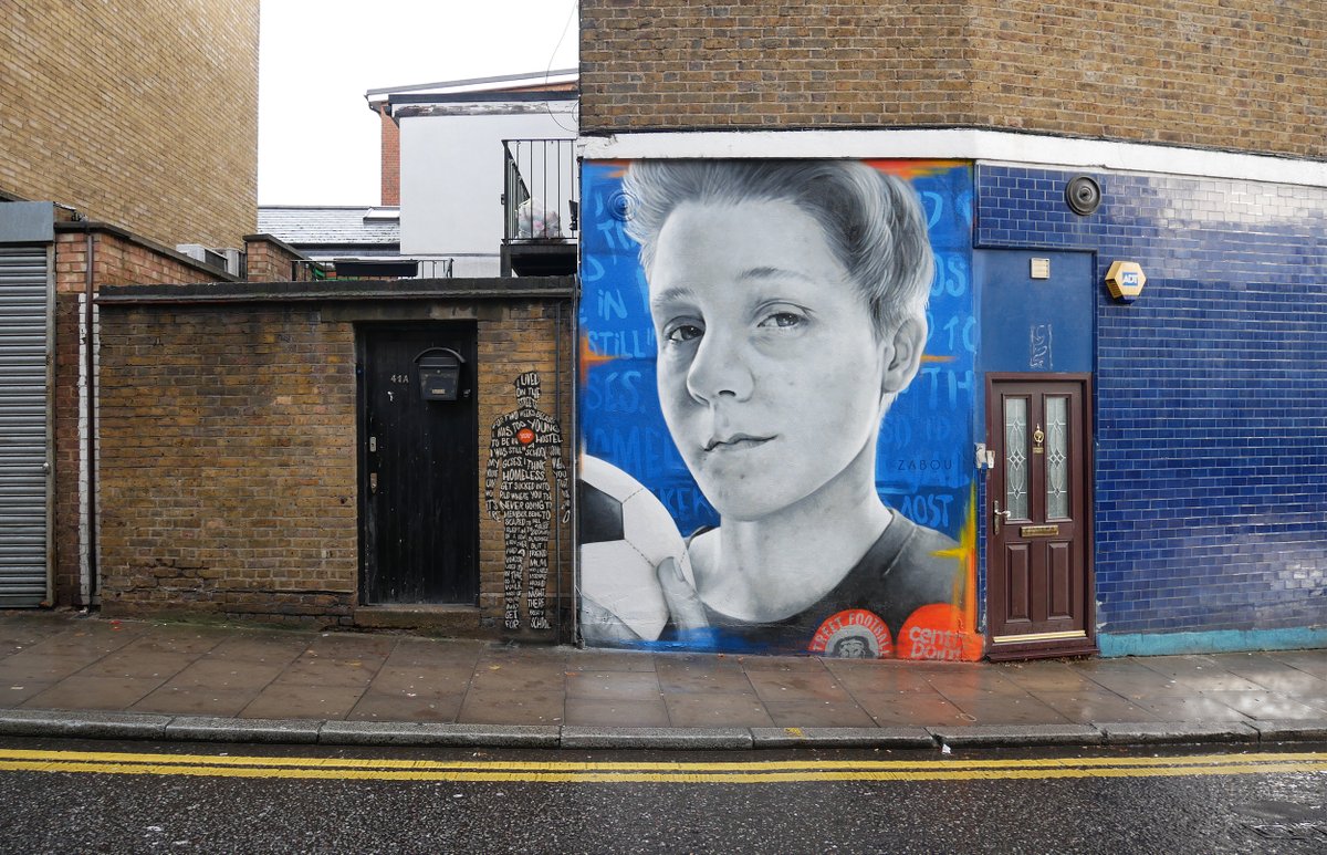 centrepointuk's tweet photo. Take a look at this portrait by @zabouartist featuring Becca, who became homeless at just 14. 

This year Becca took part in the Homeless World Cup as part of Centrepoint Team England and now even mentors other young people!

#THE22000. We Will Be Heard. https://t.co/zTQLohqaMM