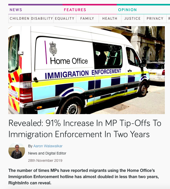 migrantsorg's tweet photo. They are still at it! MPs are reporting unsuspecting immigrants who come to seek help and representations
Sign our #MPsNotBorderGuards petition now!
135 MPs already pledged they will not be enforcing #HostileEnvironment
https://t.co/F80fEWHsFl
Read
https://t.co/yf1KBIlbBr https://t.co/Rmkq7Gi9aq