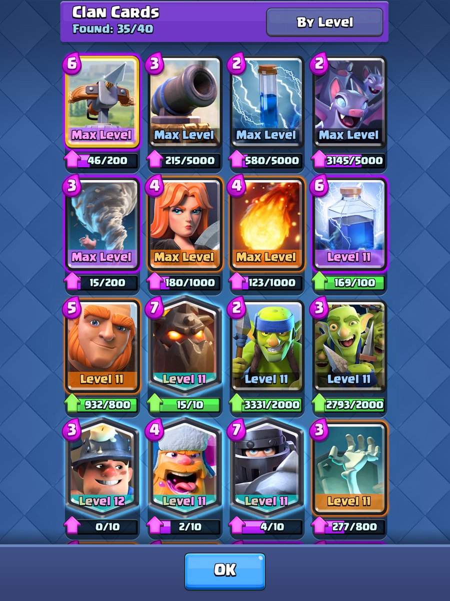 Something wrong with clan war cards levels <a href="/ClashRoyale/">Clash Royale</a>