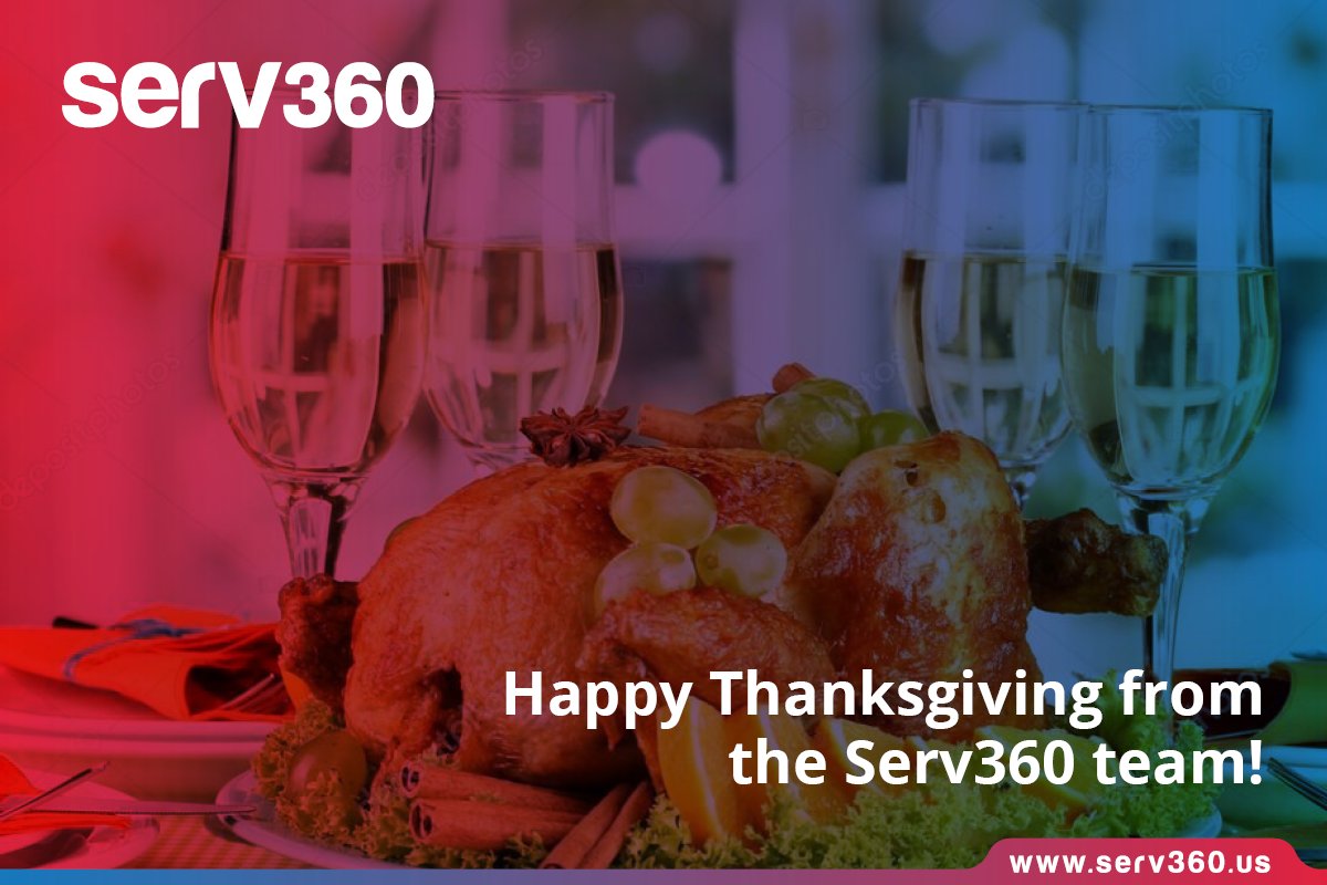 Serv_360's tweet photo. Happy #Thanksgiving from the Serv360 team! https://t.co/nTDXYR3uB7