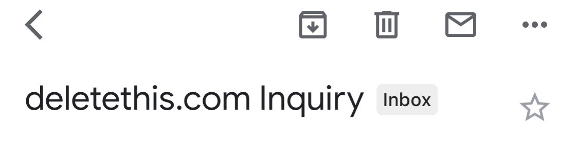 Deletethis.com inquiry