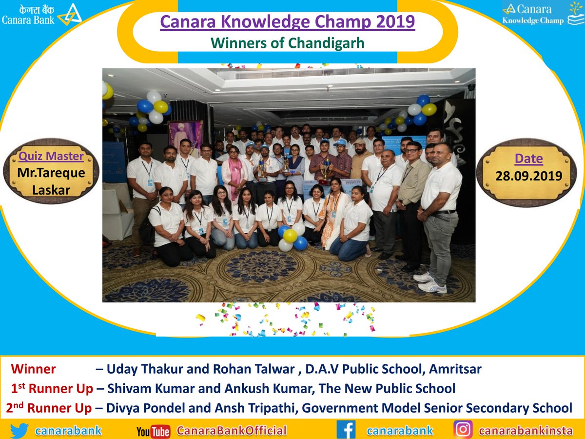 Glimpses of Canara Knowledge Champ 2019 - Circle Level Winners - Part 1
#CanaraKnowledgeChamp2019