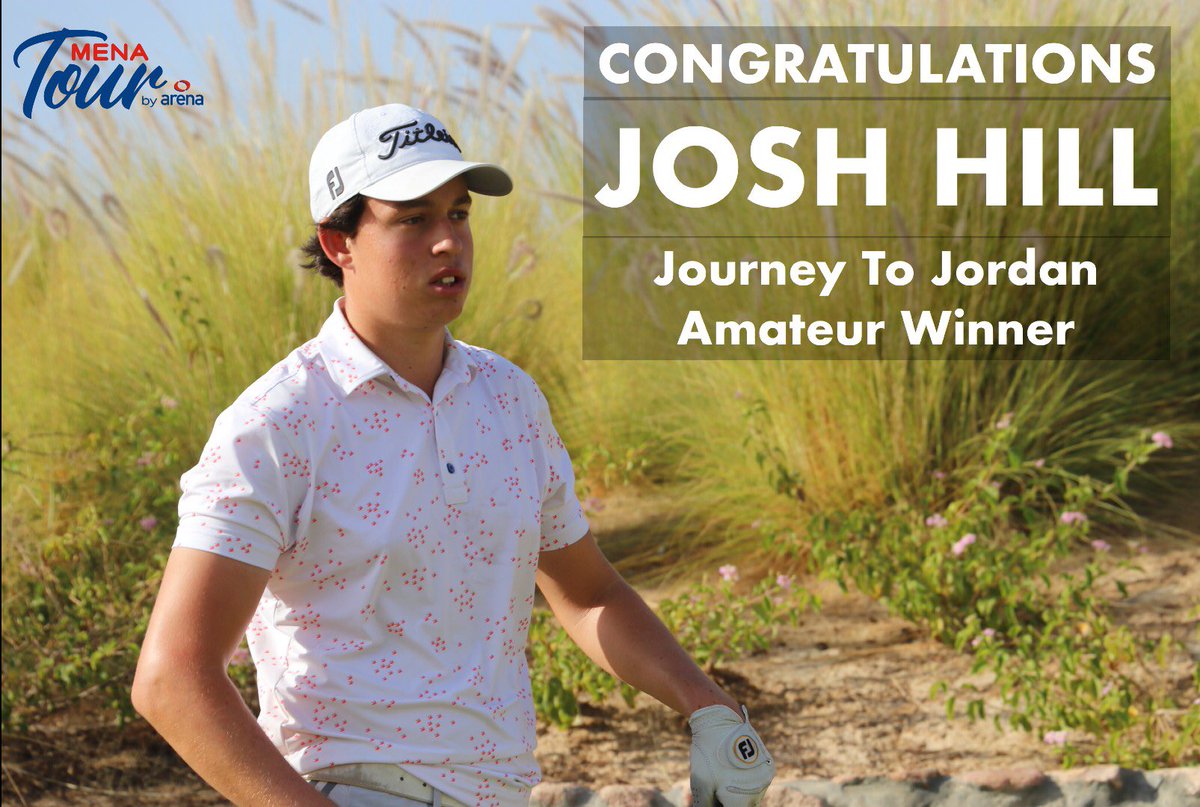 Dubai-born 15-year-old Josh Hill is our Amateur Journey To Jordan champion! He will be making a dream start at the 2020 @OMEGAGolfDubai Desert Classic.