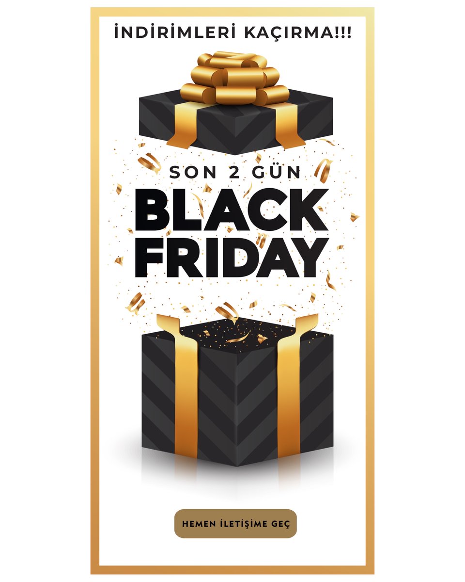 dekolteplus's tweet photo. Büyük Black Friday indirimi için Son 2 GÜN! 
Hemen iletişime geç! 
#BlackFriday https://t.co/kKDHgSgIC9