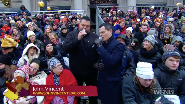 ChiParade's tweet photo. John Vincent and @DanPonceTV make #Chicago our kind of town!

If you haven't tuned in yet, flip it to @WGNNews or https://t.co/8Z1eU64BoH. https://t.co/PH1gmdhby0